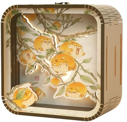 Luz Nocturna Puzzle , Lámpara De Escritorio LED De Madera Acrílica, Luz Nocturna De Cómic Para Niños, Lámpara De Mesita De Noche Acrílico , Lámpara Nocturna Artesanal Creativa, Luz Nocturna