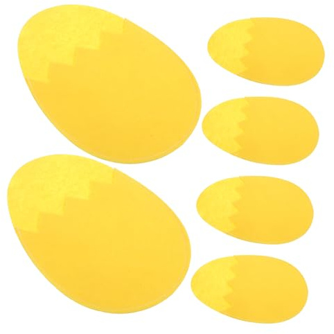 GALPADA 6pcs Easter Egg Cutlery Holder Bag Felt Silverware Holder Easter Party Decorations Table Centerpiece