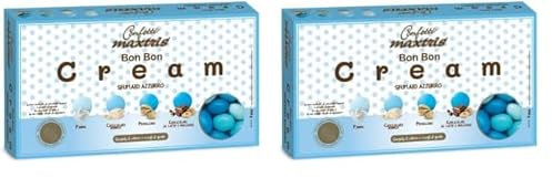 Confetti Maxtris, Bon Bon Cream Sfumato Azzurro, 900 g (Confezione da 2)