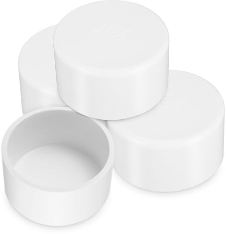 Abaodam 4 Pcs PVC Pipe End Cap Plug 15mm End Cap and Sprinklers Sturdy Easy Installation for Industrial Fields