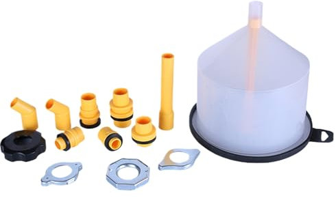 Automotive Radiator Coolant Filler Funnel Kit, Car Radiator Coolant Filling Funnel Kit, Spill Proof Cooling System Tool, Un-iversal Fit for Most Vehicles and Systems