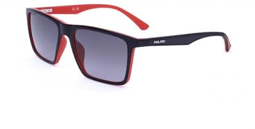 Police SPLN26 Shiny black with semi matt red parts 54/17/145 Herren Sonnenbrillen