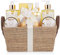 BRUBAKER Cosmetics 'Vanilla Rose Mint' 9-Pieces Bath Gift Set in Trug Crate
