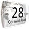 CS Printing House Number Sign Plaque Garden Glass Effect Acrylic Sign Door Plate Marble Wall Display 2 Part Branded Acrylic (Bambi Forest)