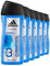 adidas Climacool 3-in-1 Shower Gel for Men - Long-lasting Fresh Feeling and Soothing Shower Experience Pack of 6 (6 x 250 ml)