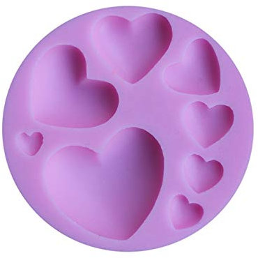 Silikon Backform 3D Herz Fondant Mould Eiswürfel Muffin Kuchen Muffin Schokolade Sugarcraft Verzierung Pralinenform Backform Eiswürfelform 100% Silikon Schokoladenform Seifenform