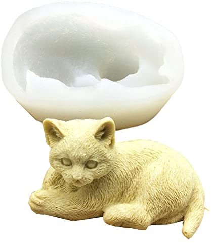 Edinber 3D-Kuchenform in Katzenform, Mousse-Kuchenform, Silikon, Cartoon, niedliche Tierform, DIY, handgefertigte Seife, Schokolade, Süßigkeiten, Backformen, Kuchendekorationswerkzeuge