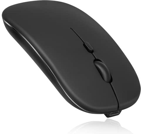 Rechargeable 2.4GHz Wireless Bluetooth Mouse for Samsung Galaxy Tab A 10.1 Inch (2019), Wireless Bluetooth Mouse Designed for Laptop, PC, Mac, iPad Pro, Computer, Tablet, Android