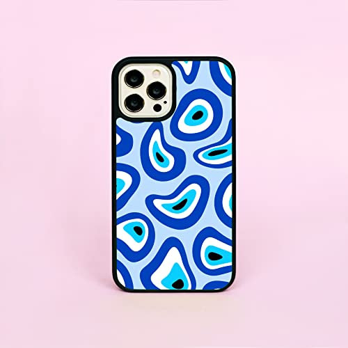 Evil Eye Abstract Pattern Phone Case/Cover Compatible with iPhone 13 Mini Rubber