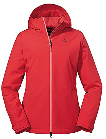 Schöffel Damen Jacket Torspitze L, winddichte, wattierte Winter Wanderjacke, atmungsaktive, schnelltrocknende Outdoorjacke mit T8-Tech Stretch, toreador, 42