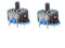Sxhlseller Palo Analógico de 2 Piezas, Reemplazo del Joystick 3D, Reemplazo del Palillo Analógico para el Controlador