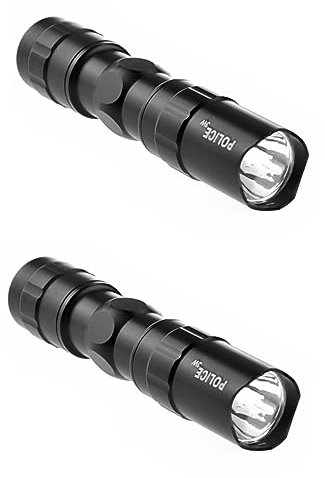 DOITOOL 2 Stück Mini- -taschenlampe 3 W 300 Lm Tragbar Für Camping/wandern/jagd Aluminiumlegierung Batterie Schlüsselanhänger