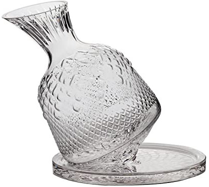 ZzzaNa Decanter for Vino Rotante Dispenser for Bevande Bottiglia di Vino Durevole for Sala da Pranzo Brocca
