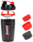 VIGIND Shaker à protéines 500ml,Bouteille shaker pour protéines,shaker avec compartiment,Mélangeur Sans Grumeaux，Anti-Fuite,Sans BPA & Lavable Lave-Vaisselle, rouge