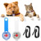 2 Stück Sicherheit Haustier Lichter, USB Wiederaufladbar LED Licht Leuchtanhänger Hund, 3 Blinkmodis Wasserdichte Blinklicht Hund für Hunde, Katzen（blau+weiß）