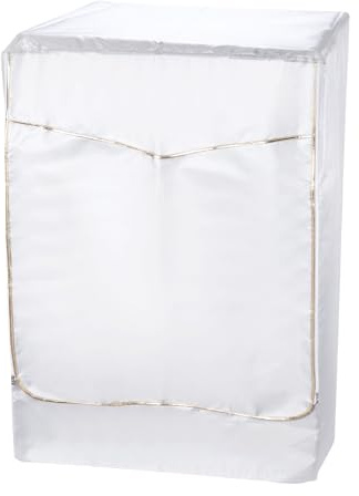 sourcing map Washer Dustproof Cover Washing Machine Cover, Waterproof Cover Silver 24Wx25Dx33H Inch (XL Size) for Front Load Washer