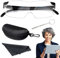 CHENNAN Lupenbrille Set, Lupenbrille Zum Lesen, 300% Vergrößerungsbrille Tragbare Leselupe für Senioren, Leselupe mit Brillenetui, Leselupe für Naharbeit,Lesen,Nähen,Reparatur und Mehr (Schwarze)