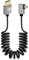 RIIEYOCA Câble Micro HDMI à HDMI Court Enroulé à 90 Degrés, Angle Droit 18Gbps Haute Vitesse Micro HDMI2.0 Support 4K@60Hz, Compatible avec les Caméscopes, les Moniteurs (Droite)
