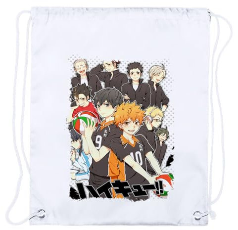 MERCHANDMANIA 1 Mochila DE Cuerdas Haikyuu TO The Top Playa Piscina Picnic Excursion Personalizada