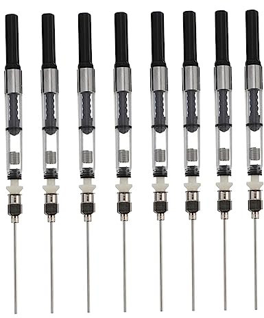 VILLFUL Fountain Pen Ink Converter Ink Absorber Set of 8 Easy to Clean Fit European Pens