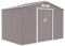 WeHome - Casetta da giardino In Acciaio Galvanizzato, Capanno Da Giardino 277x191x192 Cm, Box Lamiera Zincata, Capanno Attrezzi Da Giardino (Grigio)