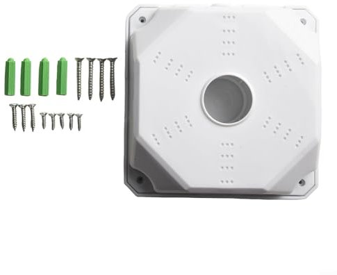 Deep Base Junction Box for CCTV Cameras, Waterproof Housing, Easy Setup and Installation