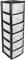 ORGANIZED® Large 6 Drawer Plastic Storage Tower Black - Multipurpose Storage For Home | Office | Garage | School | Children's Toys | Stationary