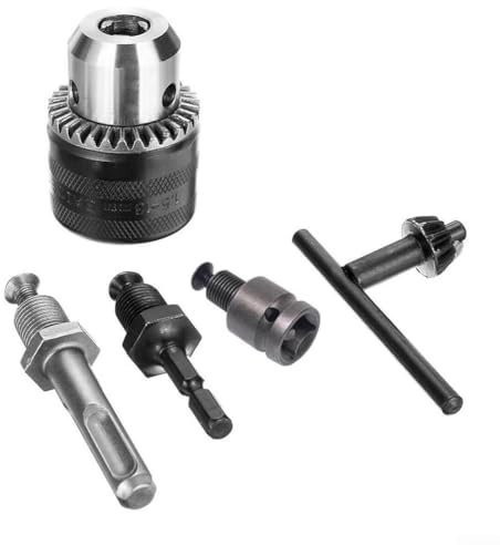 3 1 5 13 mm Bohrfutter mit Bohrfutterschlüssel, 1/2 Zoll Vierkant-Konverter, Metallmaterial (Bohrfutter-Vierkant)