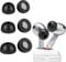 KZIOACSH Ear Tips for Samsung Galaxy Buds 3 Pro, 3 Pair (1*Small + 1*Medium + 1*Large) Replacement Silicone Earplug Ultimate Comfort Noise Canceling Memory Foam Ear Replacement Tip with Case,Black