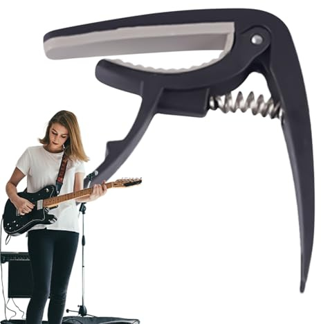 Capo de Guitare - Outils d'Apprentissage de Guitare | Pince d'Entraînement Réglable et Pratique pour Débutants Amis Élèves en Cours de Musique
