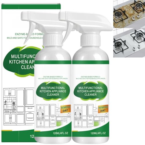 Electrolysed Ion Kitchen Cleaner Spray,Multi-Purpose Dirt Cleanser for Quick Cleaning&Polish,White Vinegar Cleaning Spray for Oven,Stove&Kitchen Appliances Cleaner,Persistent Cleanliness Grease Remove