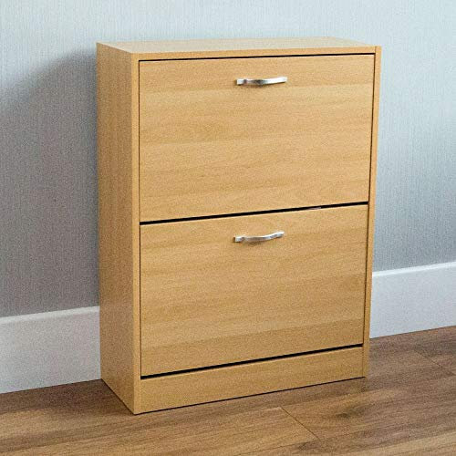 Vida Designs Schuhschrank mit 2 Schubladen, aus Kiefernholz