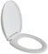 Idroblok 03036622 Sedile WC, Plastica, Universale, Rallentato Ispezionabile, Bianco, 45 x 36.5 x 7 cm