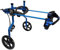 KAJILE Verstellbarer 2-Rad-Hunderollstuhl, M-3 Größe für behinderte Hund Hinterbeine Rehabilitation, geeignete Höhe 30-41cm, Breite 13-18.5cm, Länge 20-28cm