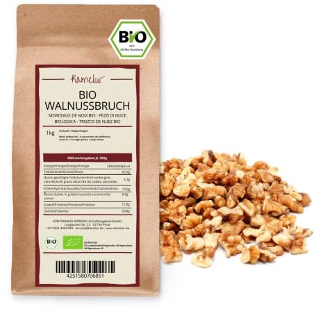 Kamelur Bio Walnussbruch (1kg) Walnusskerne Bio aus Italien