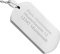 Hanessa Personalisierte Kette mit Gravur Edelstahl 50 cm mit Anhänger Dog Tag beidseitig in silber - Personalisierte Halskette für Männer und Frauen - Personalisierter Schmuck Damen Herren