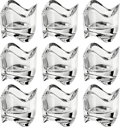 Ikea Väsnas 602.590.96 Teelichthalter aus klarem Glas, stapelbar, 6,4 cm, 24 Stück