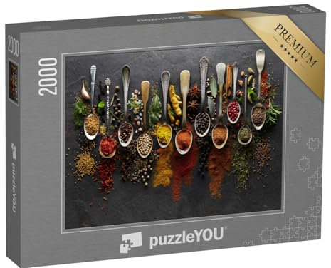 puzzleYOU: Puzzle 2000 Teile „Kräuter und Gewürze“ – aus der Puzzle-Kollektion Küche, Gewürze, Essen und Trinken