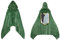 SINSEN AOT Cosplay Umhang Anime Levi Hoodie Tragbare Decke Grün Flanell Umhang Umfrage Corps Kostüm für Party Halloween Karneval, army, L