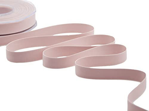 Furlanis - Doppio Raso Opaco, Nastro per Decorazioni, Pacchi Regalo, Bomboniere - Rosa Cipria Scuro, 15 mm x 20 m