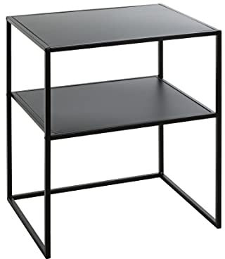Haku Möbel Beistelltisch, schwarz, Metall - Maße: B 50 x H 60 x T 40 cm, Style: Modern