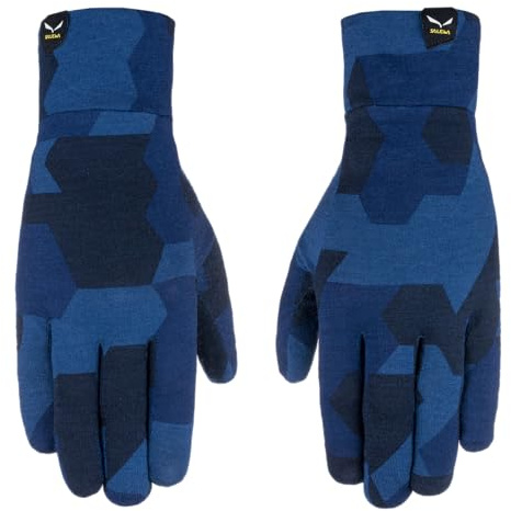 Salewa Cristallo Liner Gloves, Navy Camou, M