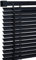 Ruby Deals PVC Venetian Blind Blinds Window 25mm Thin Slats Kitchen Windows Blinds Treatments Easy Fit Curtains Trimmable Fittings Home Office (Black Blind, W90cm x L213cm)