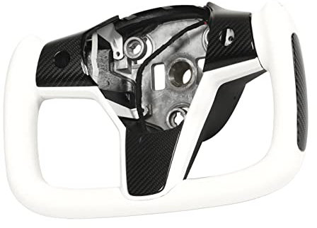 Steering Wheel, Yosoo Car Steering Wheel with Carbon Fiber Cover Heated Comfortable Grasp Automotive Comfortable Heated Steering Wheel Replacement for Model