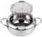 Mini Pentola per Friggere in Acciaio Inossidabile in Stile Giapponese con Fornello a Induzione per Termometro Compatibile con Friggitrice Piccola (Misura grande 24 cm)