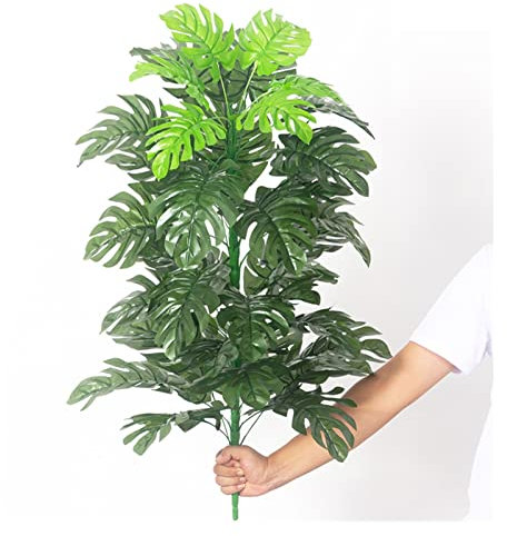 RCIDOS Top Aesthetics 90cm Tropical Palm Tree Large Artificial Plants Fake Monstera Silk Palm Leafs Big Coconut Tree Without Pot For Home Garden Decor (Color : D, Size : 80cm 30 leaves)