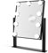 Bayt Espejo de Maquillaje - Espejo Hollywood con 9 Luces - Espejo de Aumento x10-36 x 30 cm - Negro