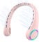 GULAKI Ventilador de cuello portátil, ventilador personal con batería de 4000 mAh, ventilador de cuello recargable con 3 velocidades y 64 luces frías, regalos de cumpleaños para hombres, mujeres, mamá