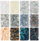 Beadthoven Perles de rocaille en verre 6/0, 12 styles, 4 mm, 120 g, minuscules perles arc-en-ciel pour la fabrication de bracelets, colliers, bijoux, trou de 1,4 mm