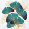 Daisy 3-Ply Spring Flowers Tissue Paper Napkins Serviettes for Decoupage Lunch 33cm x 33cm - Pack of 20 (Gold and Emerald Ginkgo Biloba)